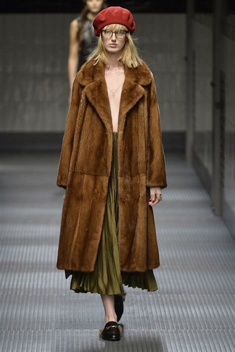 gucci and fur|Gucci fur free fashion.